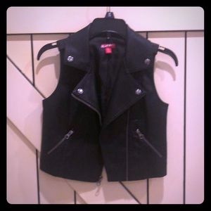 Girls leather vest